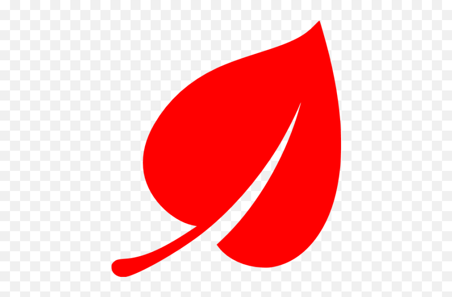 Red Leaf Icon - Red Leaf Icon Png Emoji,Snowflake Sun Leaf Leaf Emoji