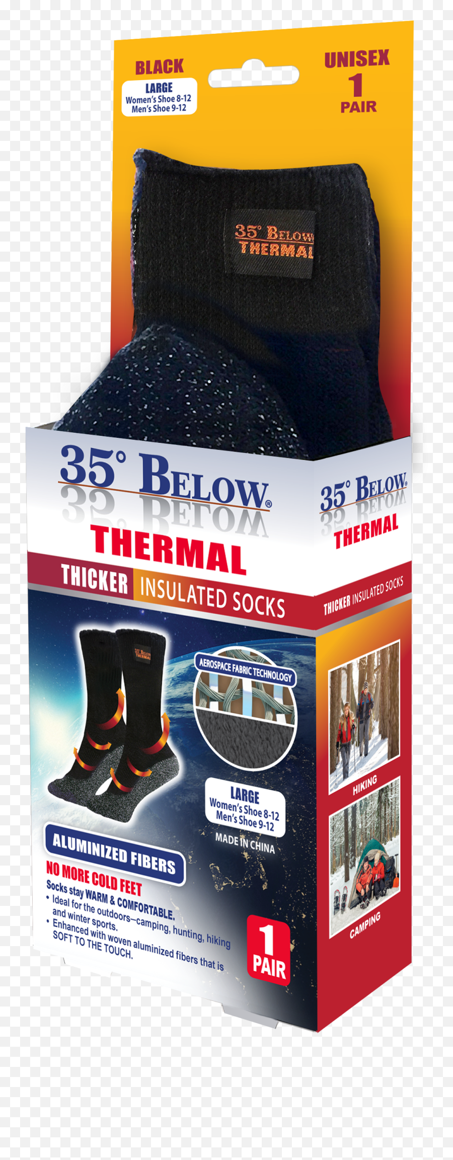 35 Below Thermal Thicker Insulated Socks Large As Seen On Tv Emoji,Plate Fodo Emoji