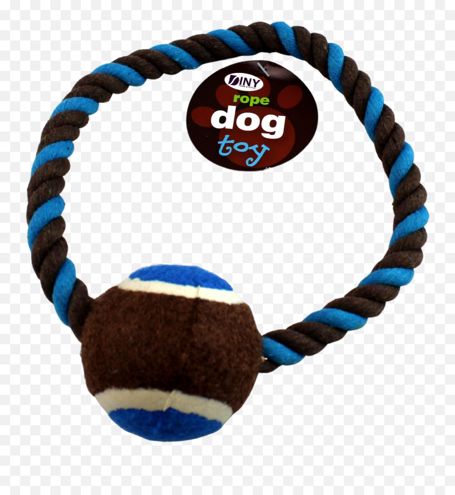 Pet Rope Dog Toy With Tennis Ball Fetch Tug Of War Play Games 4534 Emoji,Bouncing Ball Emoticon