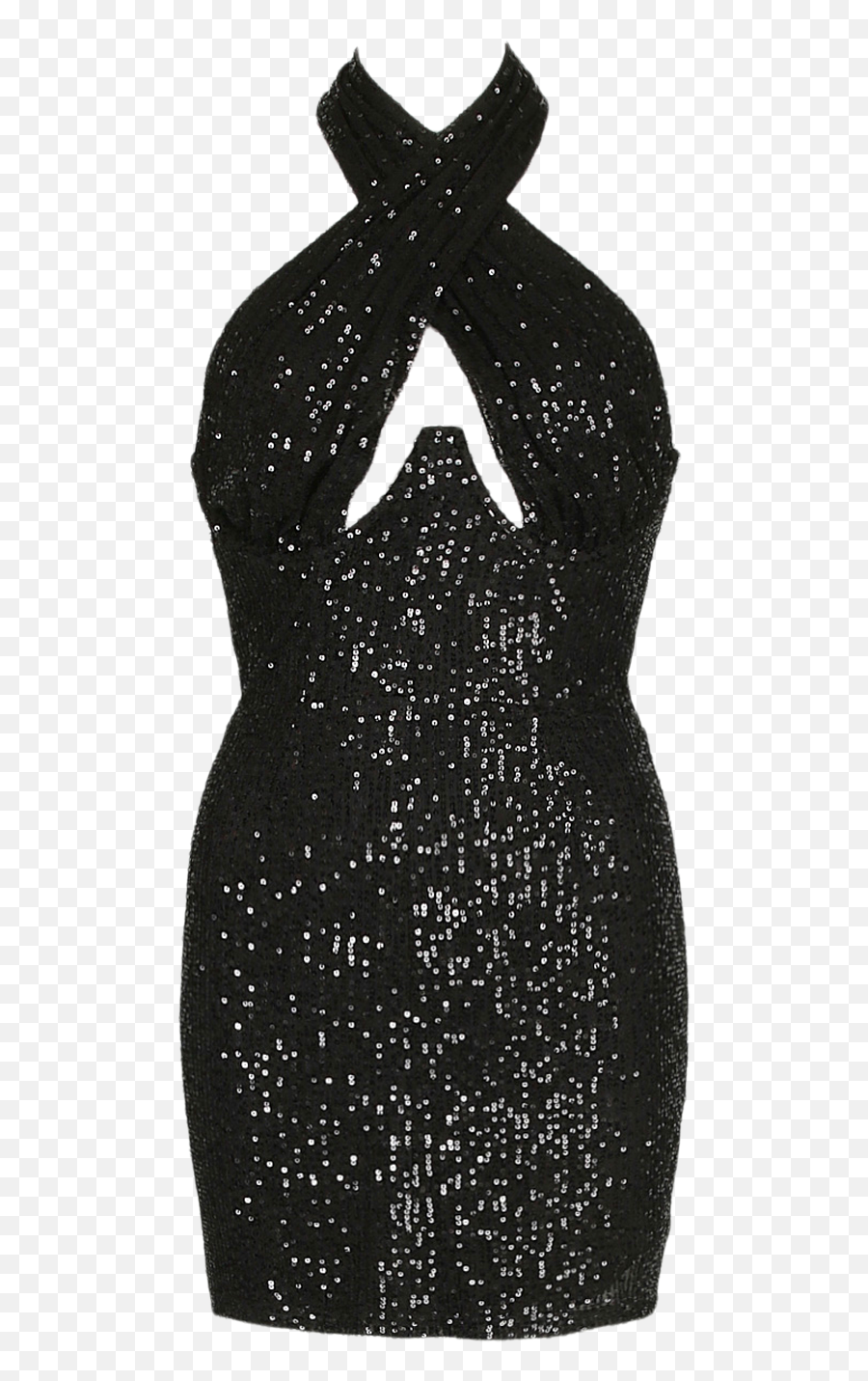Petite Sequin Halter Wrap Bodycon Dress Boohoo Emoji,Dress Emoji Transparent