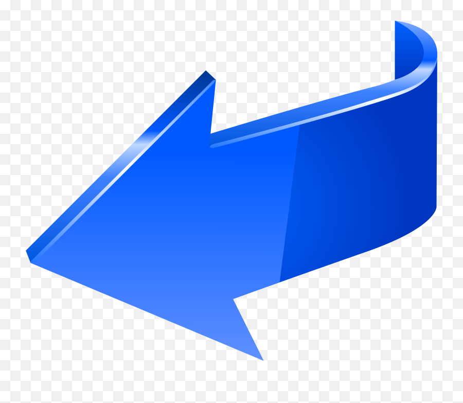 Arrow Clip Art - Blue Arrow Left Transparent Png Clip Art Emoji,Left Blue Arrow Emoji