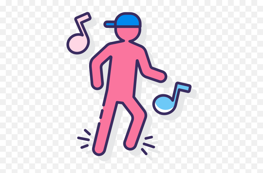 Dance - Colorful Dance Icon Png Emoji,Dancing Emoticons For Texting