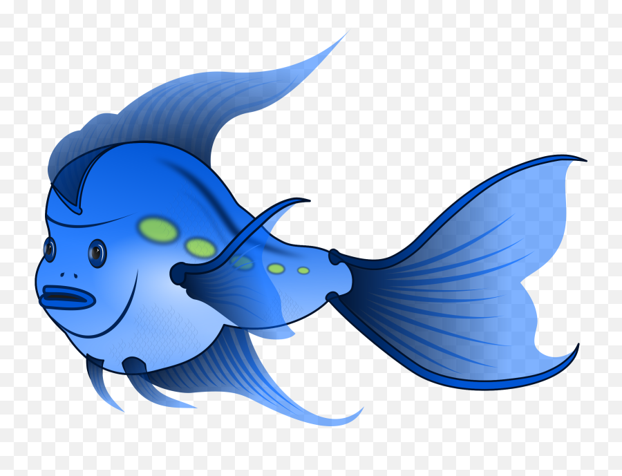Cartoon Fish - Public Domain Fish Clipart For Commercial Use Blue Fish Clipart Emoji,Fish Emoji