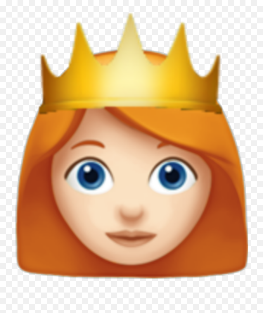Blue Eyed Redheaded Queen Sticker By Cae - Crown Girl Emoji Png,Blue Eyed Emoji