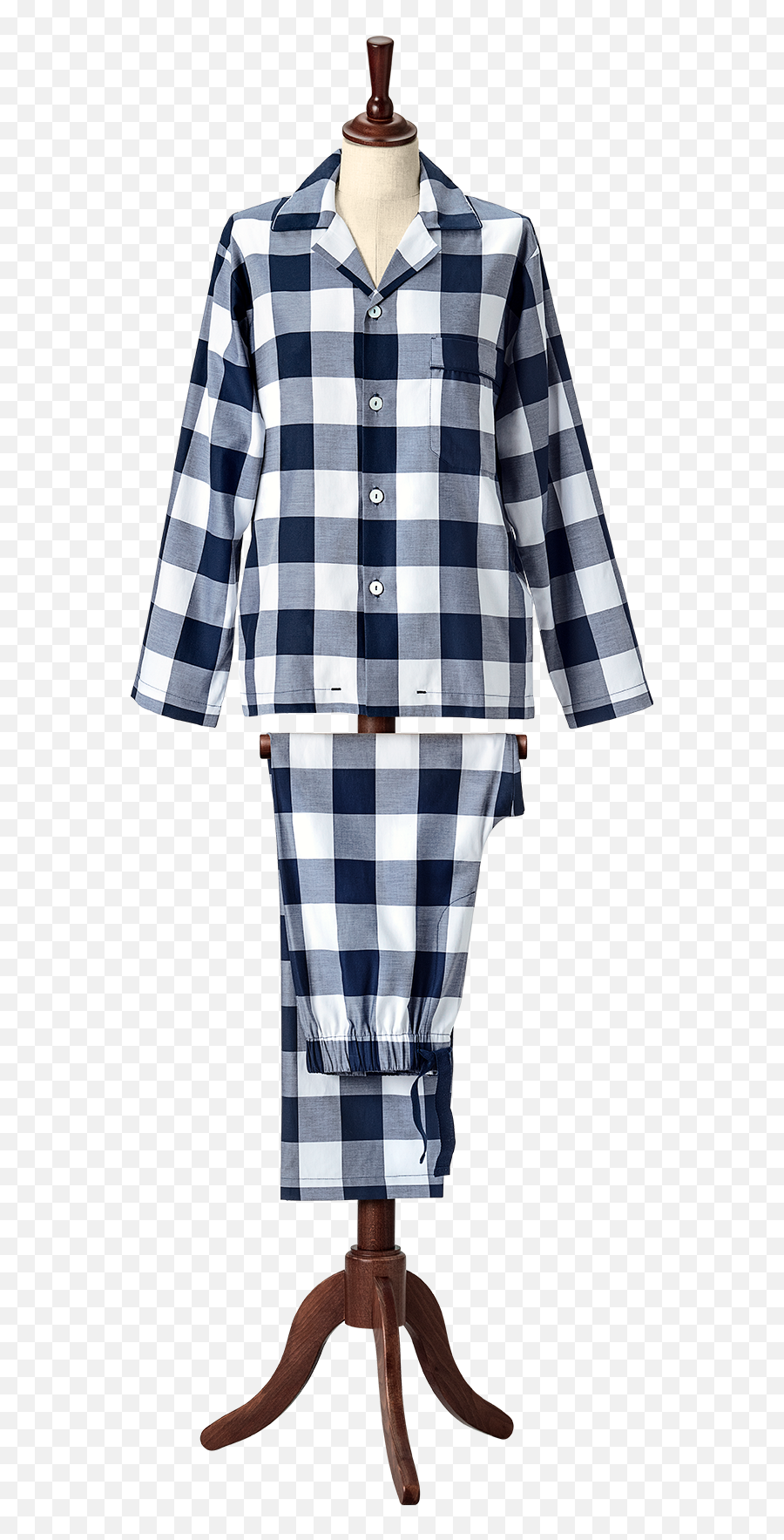 Hastens Blue Check Pajamas - Long Sleeve Emoji,Boys Emoji Pyjamas