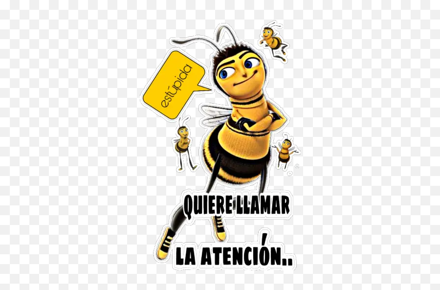 Bee Movie Sticker Für Whatsapp - Happy Emoji,Whatsapp Emojis Affen