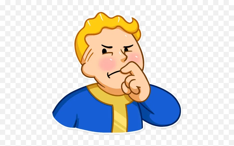 Fallout Vault Boyu201d Stickers Set For Telegram - Vault Boy Sticker Telegram Emoji,Fall Out Boy Emoji