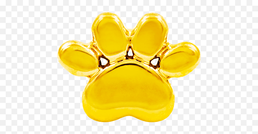 Junipurr Gold Dog Paw Sara Pierced Me - Happy Emoji,Weiner Dog Emoticons