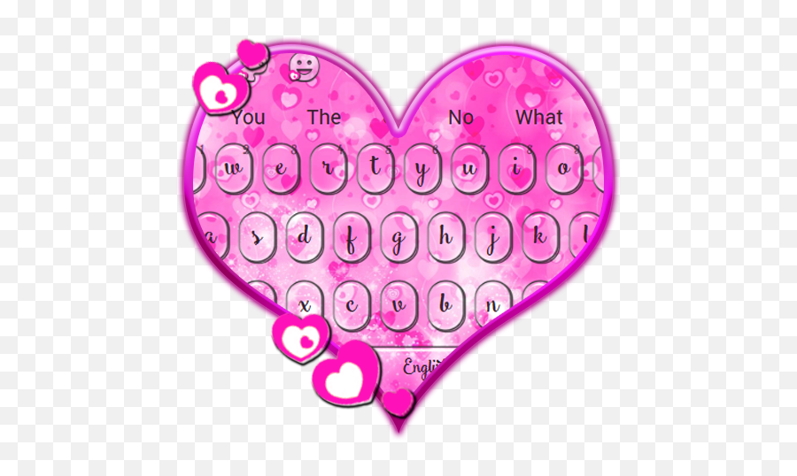 Pink Heart Keyboard Theme - Girly Emoji,How To Reply To A Heart Emoji