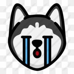 Cry - Icon Husky Emoji,Siberian Husky Emoji