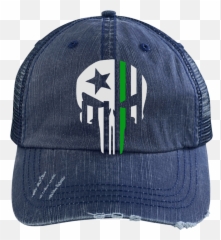Thin Green Line Military Punisher Skull - Punisher Skull Hat Emoji,Funny Emoji Jeep Wrangler