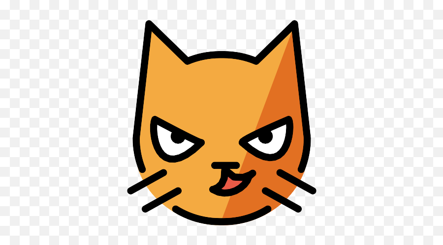 Cat With Wry Emoji - Free Cat Emoji Download,Sweating Cat Emoji