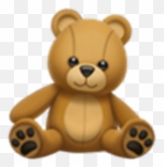 Teddy Bear Emoji Iphoneemoji Sticker - Iphone Teddy Bear Emoji,Bear Emoji