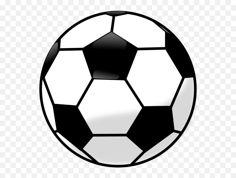 Clipart Panda - Transparent Soccer Ball Cartoon Emoji,Rugby Bal Emoji