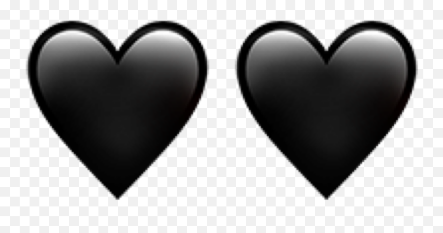 Corazon Negro Emoji Png - Girly,Emoticons Blanco Y Negro