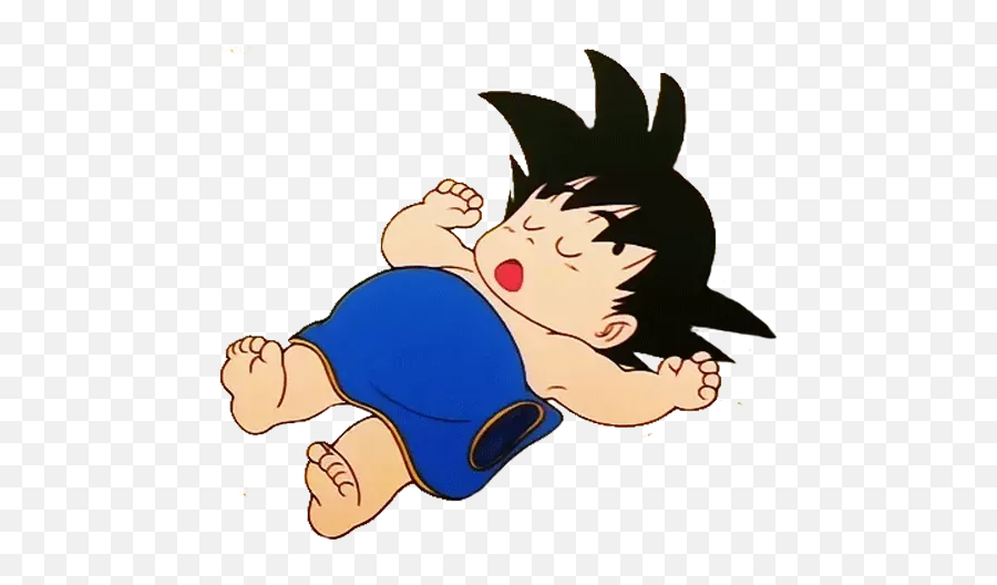 Goku Whatsapp Stickers - Stickers Cloud Baby Goku Sleeping Emoji,Dbz Goku Emoticon