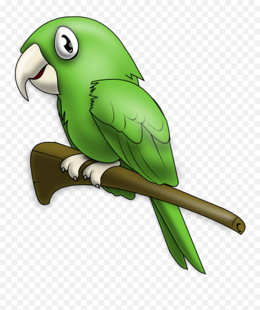 Mq Green Parrot Bird Sticker By Marras - Loro Clipart Emoji,Parrot Emoji