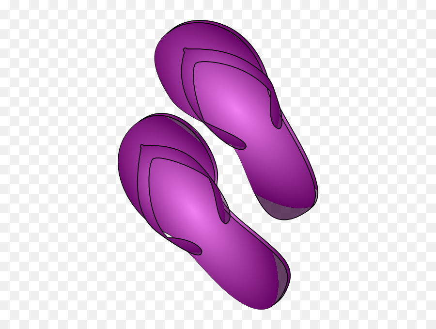 Flip Flop Clip Art At Clker Vector Clip - Clip Art 2 Objects Emoji,Pink Flip Flop Emoji