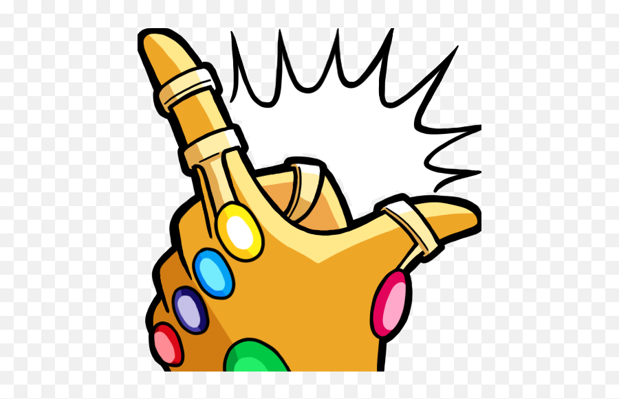 18 Aug - Thanos Hand Simple Drawing Emoji,Thanos Snap Emoji