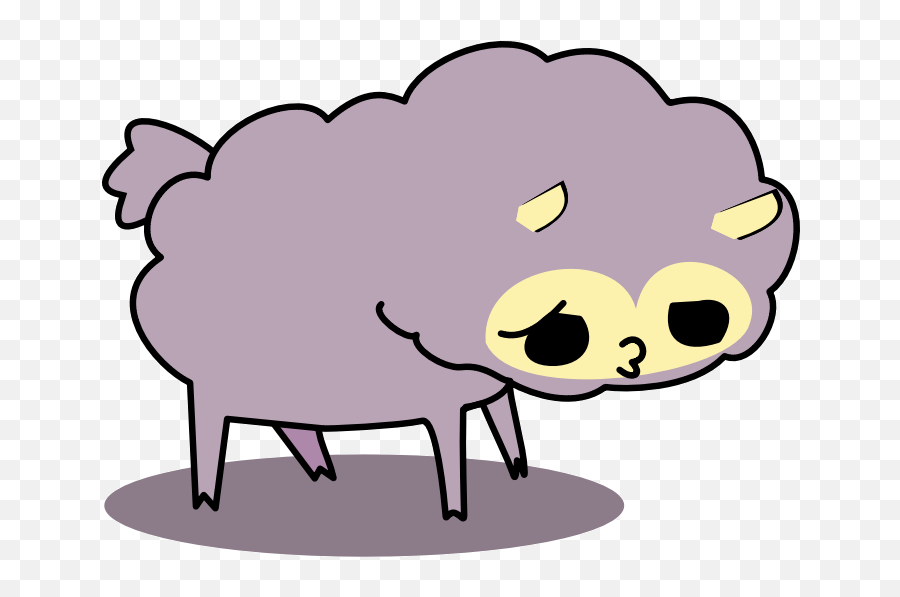 Clipart Sheep Sad - Transparent Animal Clipart Gifs Png Emoji,Sad Sun Emoji Animated Gifs