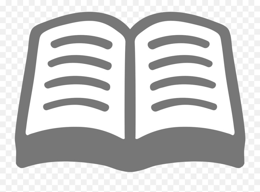 Open Book Emoji - Book Emoji Transparent Background,Black And White Emojis