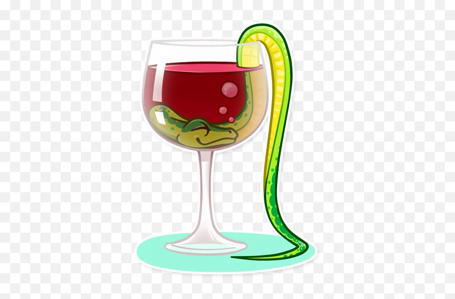 Telegram Sticker From Sneaky Snakie Pack Emoji,Redwine Emoji