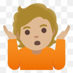Shrugged Person In Light Skin Tone Medium Skin Tone Emoji,Skin Tone Emoji