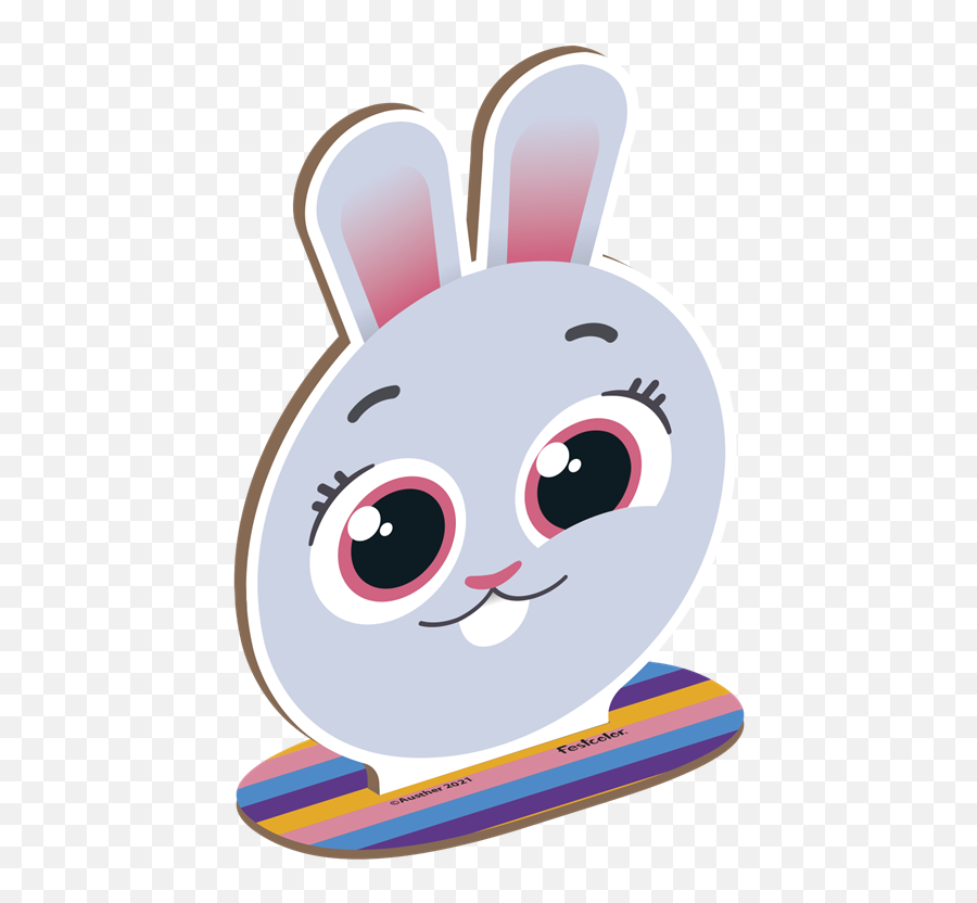 Mdf Personagem P Bunny Bolofofos - Loja Festcolor Emoji,Blue Amogus Emojis
