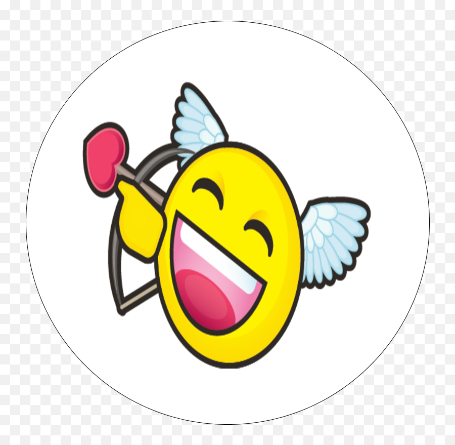 Valentine Emoji Predesigned Label And Card Template For Your - Happy,Iron On Emoji Faces