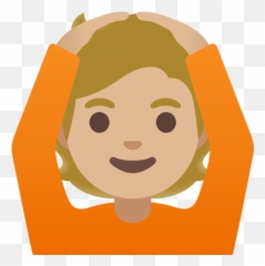 Medium - Transparent Emoji Girl Astronaut,Android Ok Emoji
