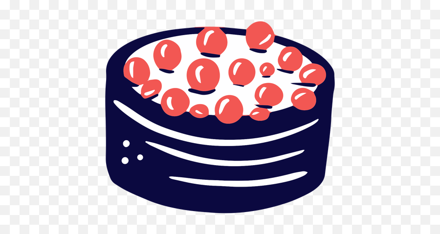 Sushi Con Caviar Duotono - Descargar Pngsvg Transparente Dot Emoji,Facebook Emoticon Nigiri