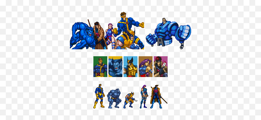 X - Men Sprites Puppu0027s Free Stuff X Men Sprites Emoji,Doo Doom Chit Emoticon