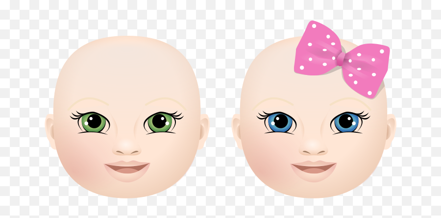 Free Clipart Baby Face - Boy Girl Tatica Baby Face Girl Cartoon Emoji,Free Baby Girl Emoticons