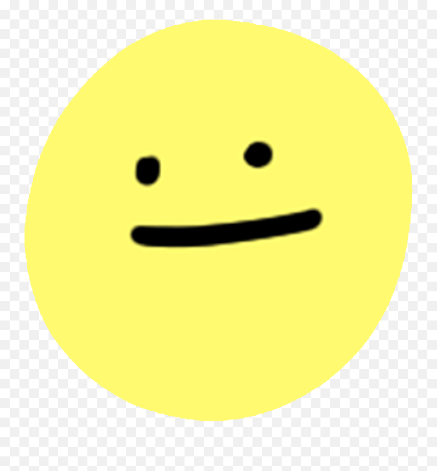 Yellow Shape Shapes Pastel Sticker By Emoji,Meh Face Emoji
