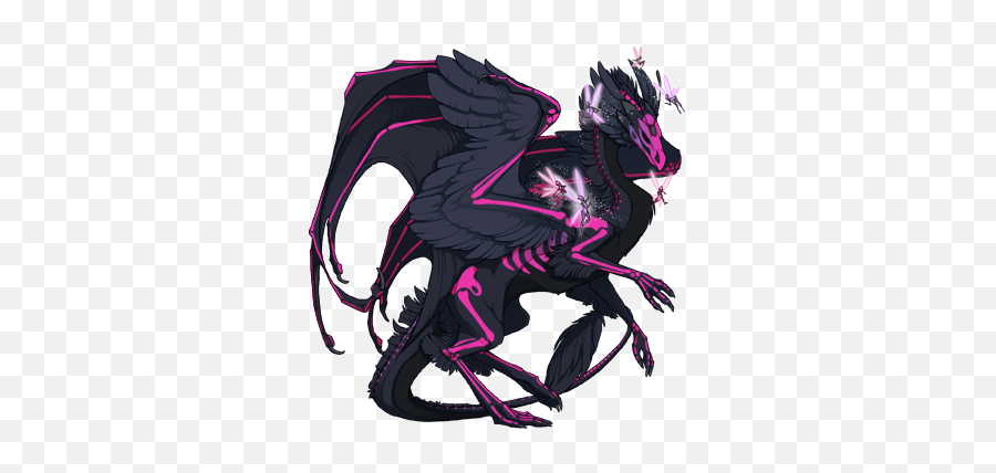 S - Green And Black Dragons Flight Rising Emoji,Scylla Emoji