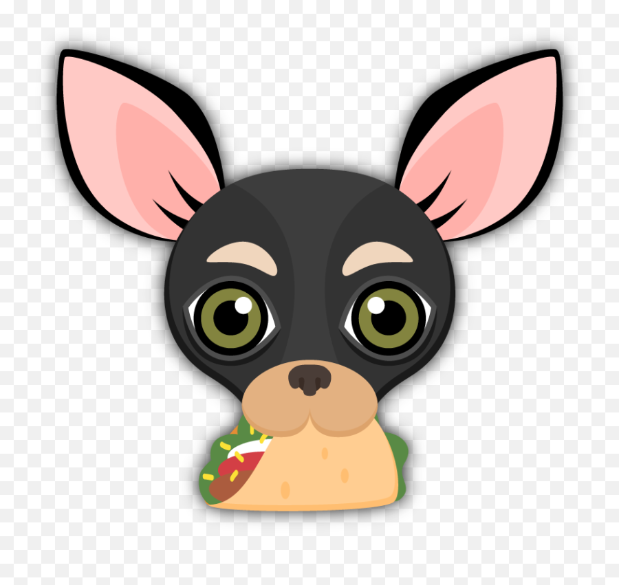 Black Tan Chihuahua Emoji Stickers For Imessage Chihuahuas - Chihuahua Emoji,Death To America Emoji