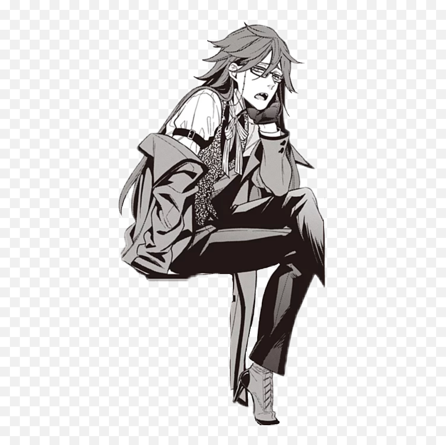 Grell Grell Kuroshitsuji Sticker - Grell Sutcliff Manga Emoji,Grell Sutcliff Emojis