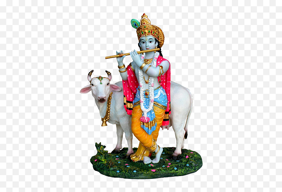 Saraswati Lord Devi Simple - Krishna With Cow Images Png Emoji,Saraswati Emoji