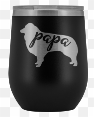 Australian Shepherd Wine Tumbler Travel Cup Dog Mom Fur Dad Emoji,Emoji Poem For A Birthday