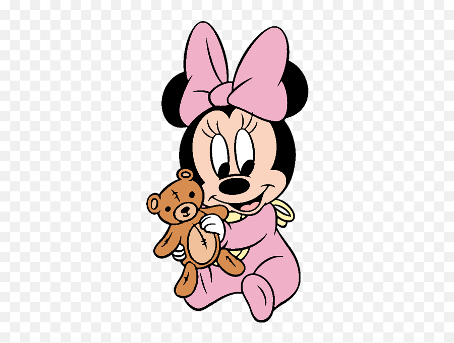 Red Baby Minnie Mouse - Clip Art Library Clipart Baby Minnie Mouse Emoji,Fazendo A Minha Festa Emoji