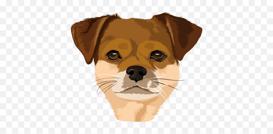 Cartoonize Your Dog - Toy Dog Emoji,Caucasian Mountain Shepherd Puppy Emoticon