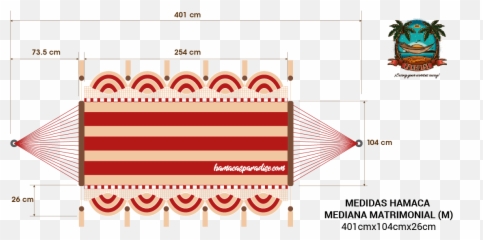 Medium Size Hammock With Stripes - Medidas De Hamaca Matrimonial Emoji,Hamaca/emotions Beach Resort