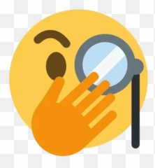 Emoji Mashup Whatsapp Stickers - Transparent Background Emoji With Magnifying Glass,Download Emojis Noose Thinking