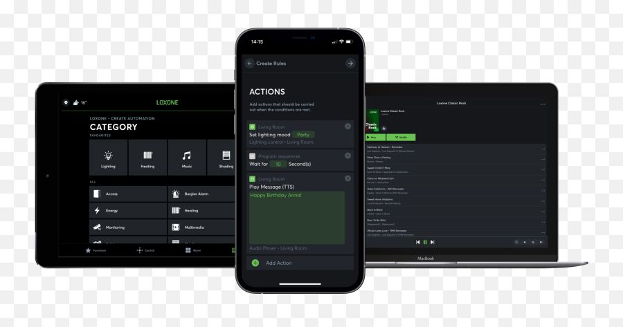 Loxone App Para El Control De La Smart Home Y Smart Building - Smart Home Loxone Emoji,Como Colocar O Emotion Do Dedo Em Iphone