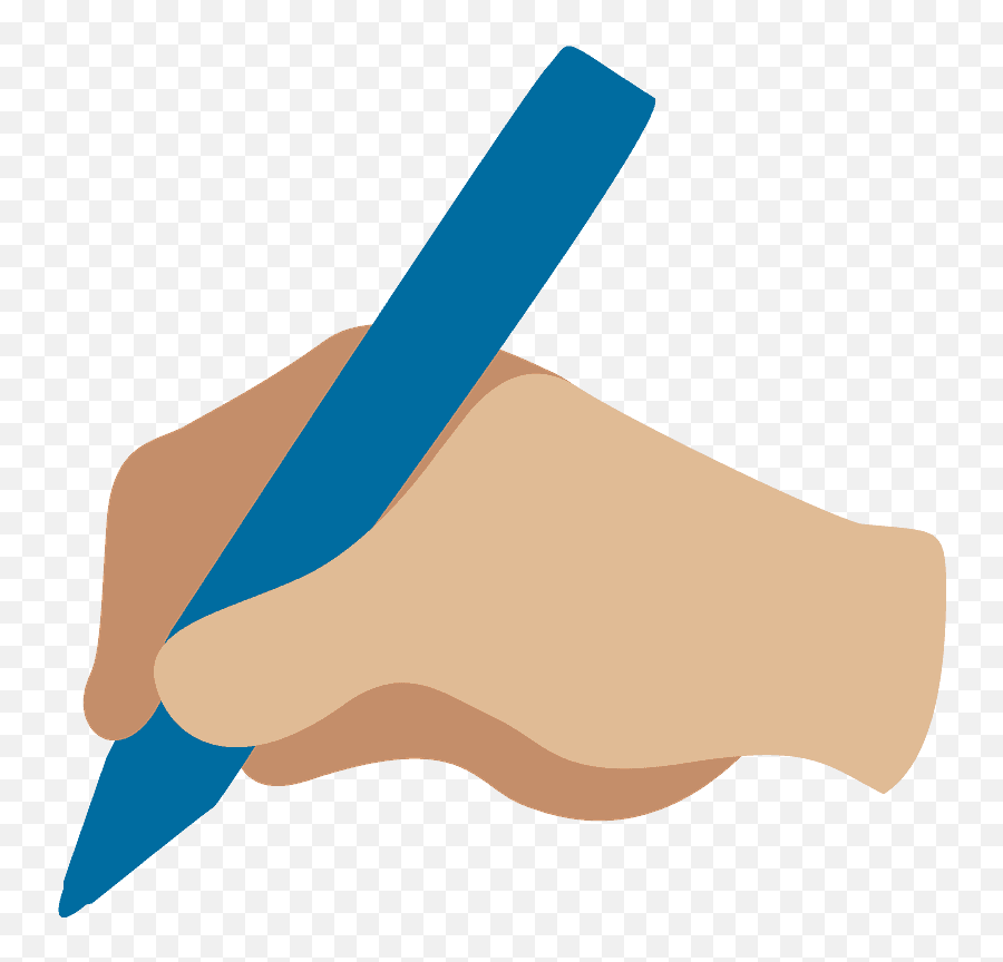 Writing Hand Emoji Clipart Free Download Transparent Png - Emoji De Mano Escribiendo Png,Meaning Of Hand Emojis On Android