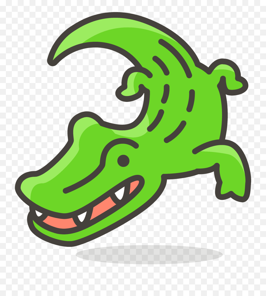 Crocodile Emoji Clipart - Crocodile Icon,Alligator Emoji