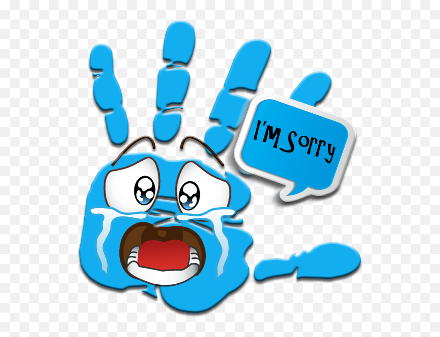 Talk To The Hand Stickers By Chris Strickland Emoji,I'm Sorry Emojis