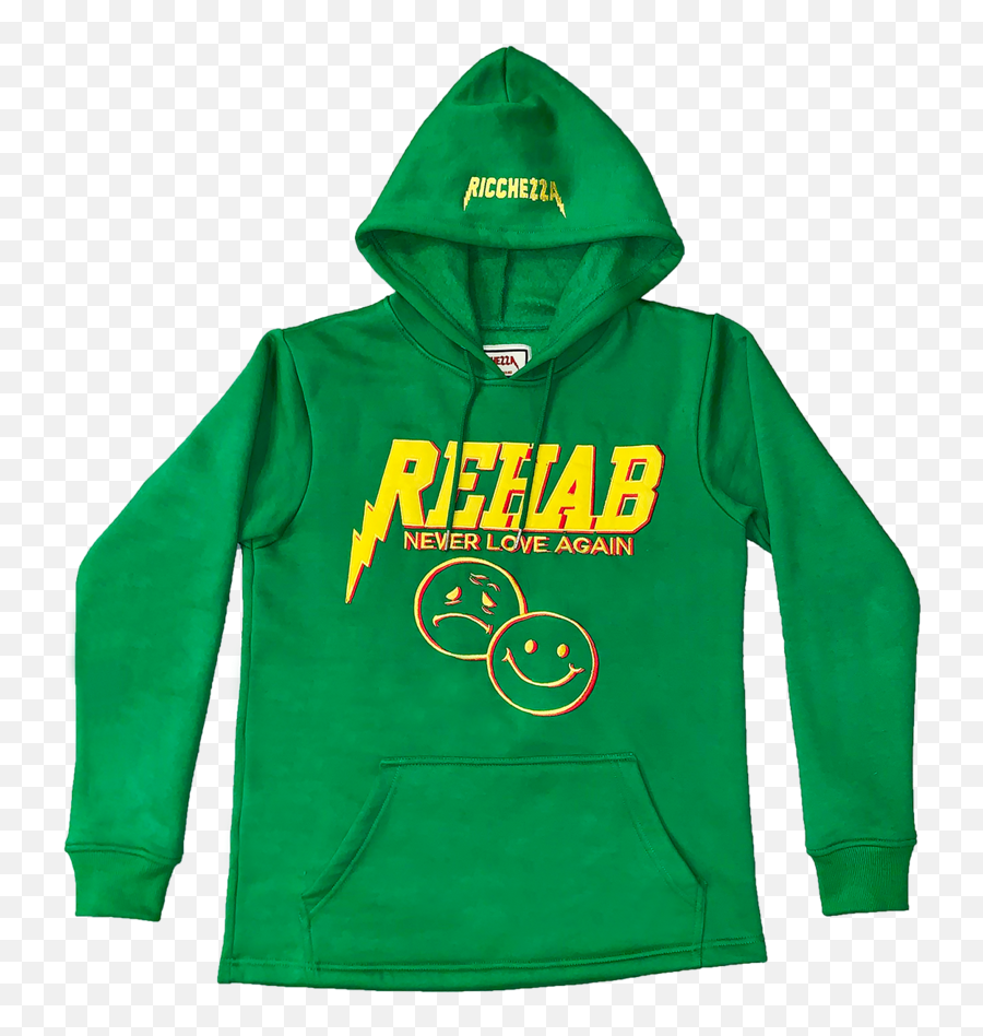 Lovers Rehab Hoodie - Ricchezza Green Hoodie Emoji,Emoji Sweatsuit