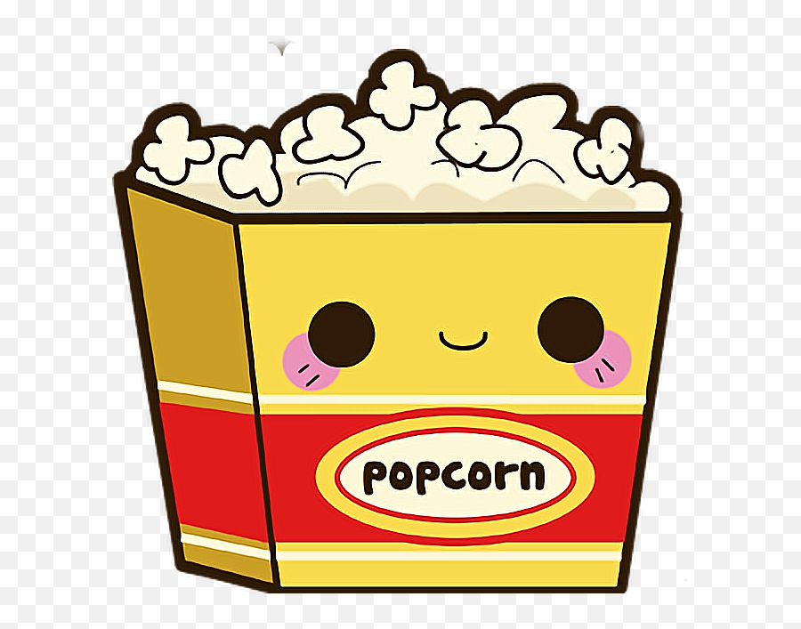 Popcorn Sticker By - Clip Art Cute Popcorn Emoji,Popcorn Emoji Gif