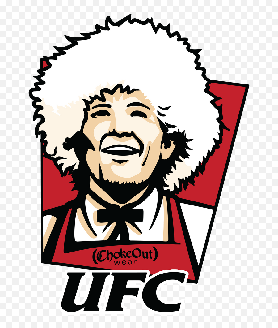 Ufc - Kfc Khabib Nurmagomedov Tshirt By Alberto Bravo Black Emoji,Boxers Fighting Emoji